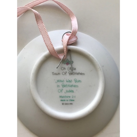 Precious Moments Vintage 1993 Mini Plate Hanging Ornament - Picture 3 of 5